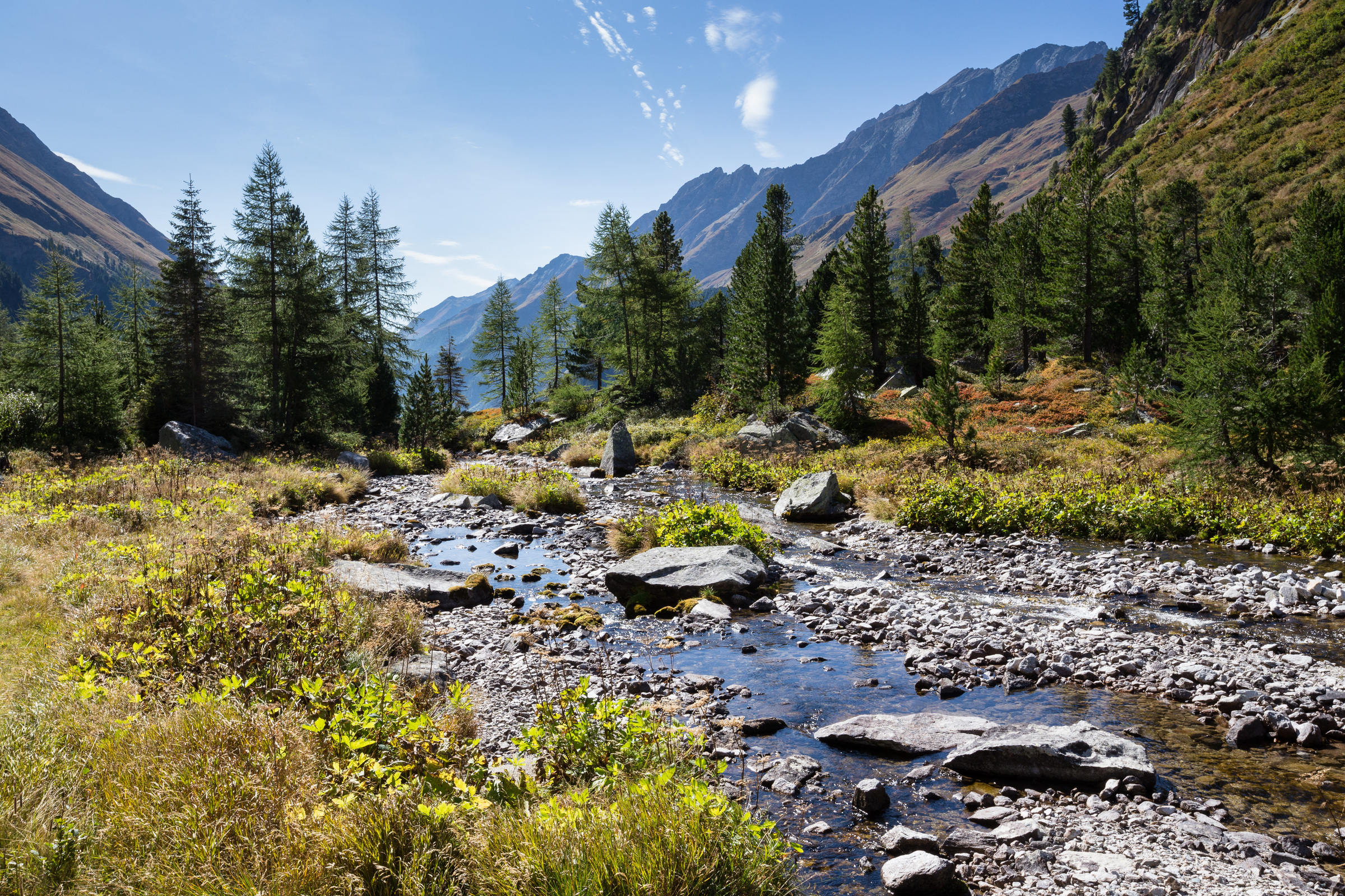 Bach im idyllischen Dorfertal