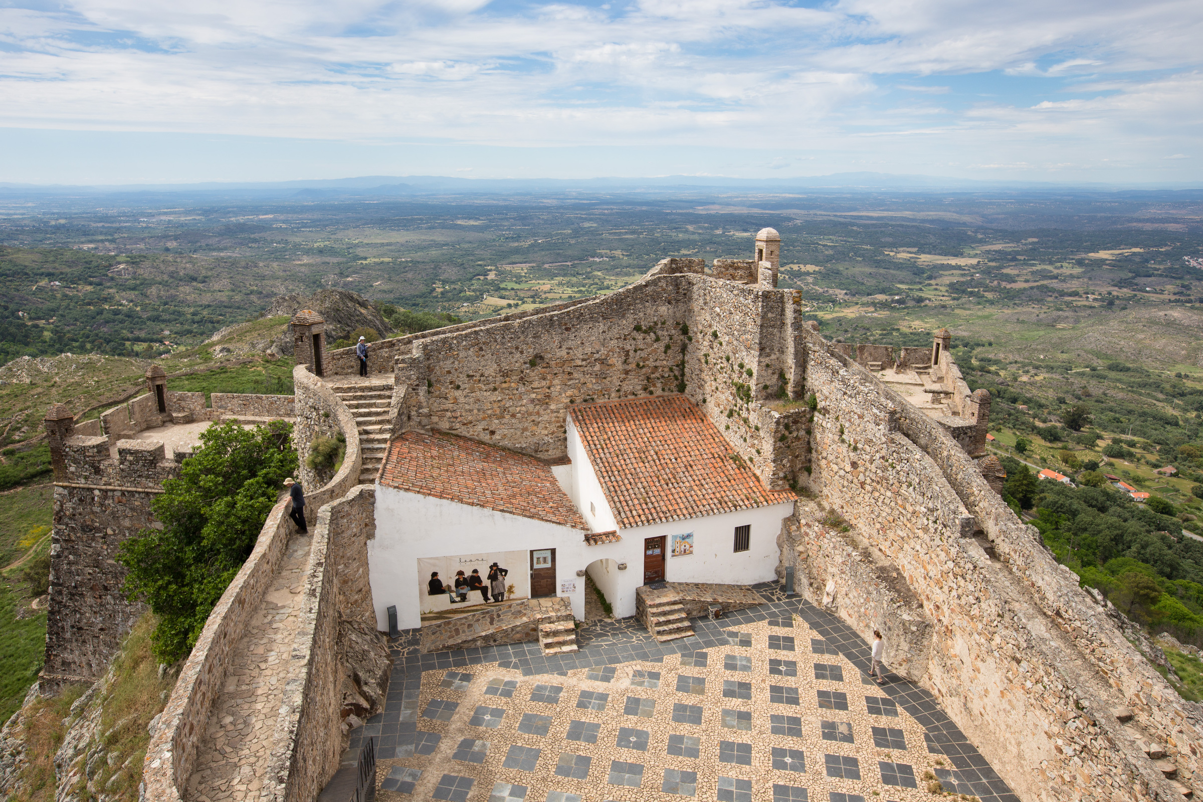 Burghof von Castelo de Marvão