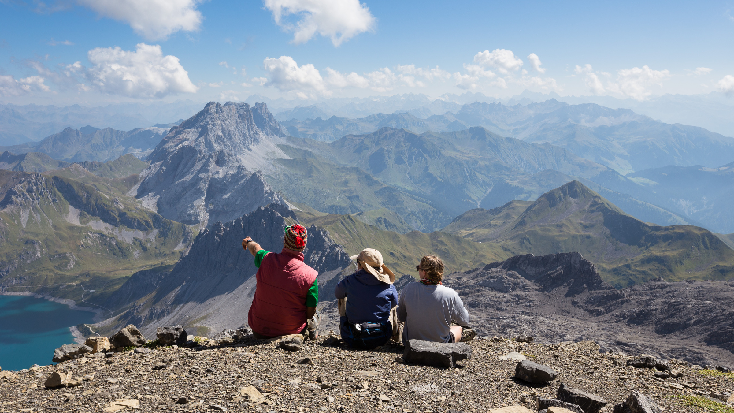 Ausblick zur Drusenfluh im Rätikon
